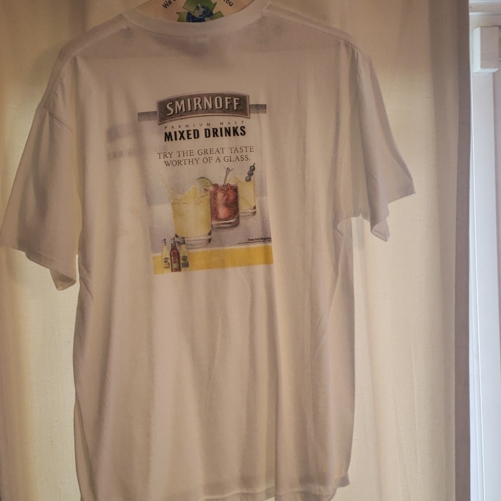 White Smirnoff tshirt